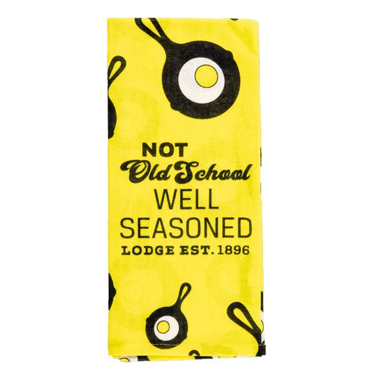 Not Old School Well Seasoned Lodge Dish Towel
